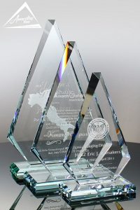 Award glass plaque